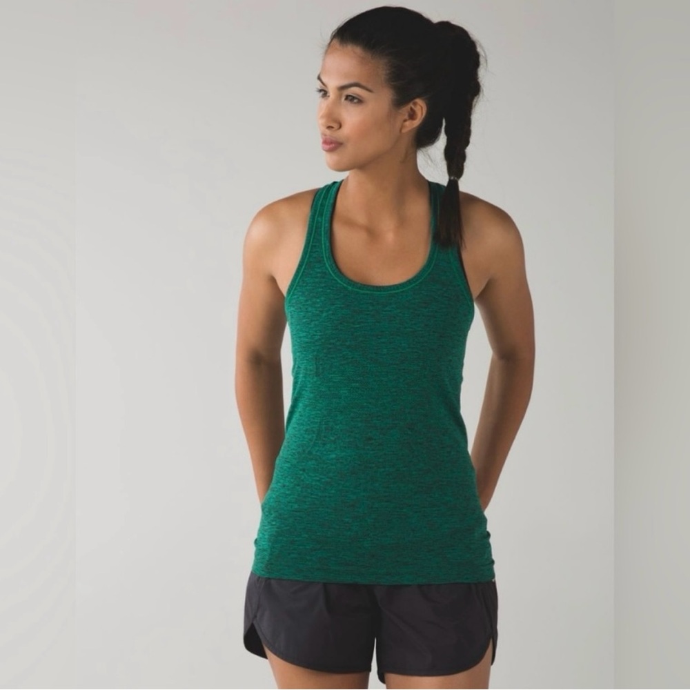 LULULEMON | Swiftly Tech Racerback - Heathered  Women's Green Tank Top